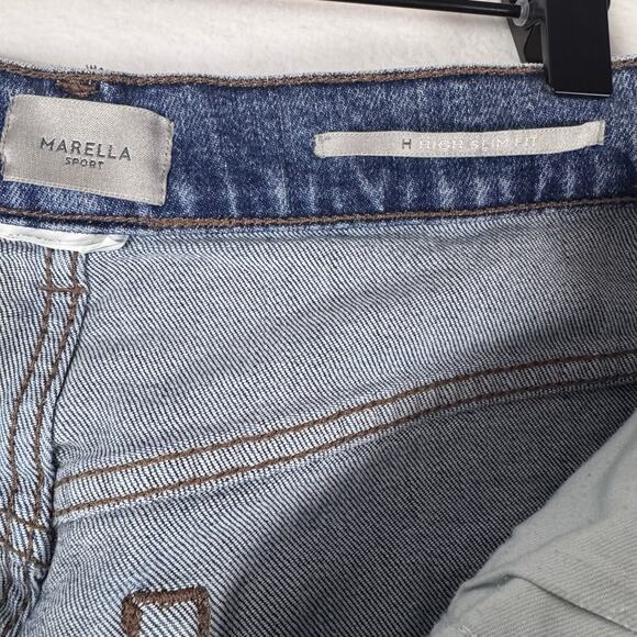 MARELLA SPORT Womens High Slim Fit Jeans Medium Wash - Picture 7 of 7